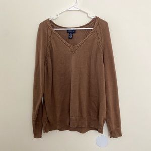 Jones New York Signature Brown Knit Sweater Size 1X